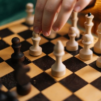 Chess Game Closeup Shot