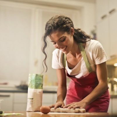 Single Woman Baking