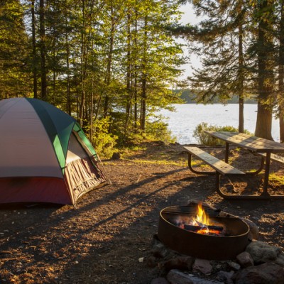 camp sunset